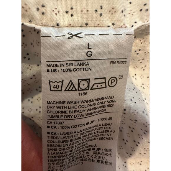 Banana Republic Men’s Soft Wash Casual Button Down Shirt – Size Large Flip Cuff - Picture 7 of 10